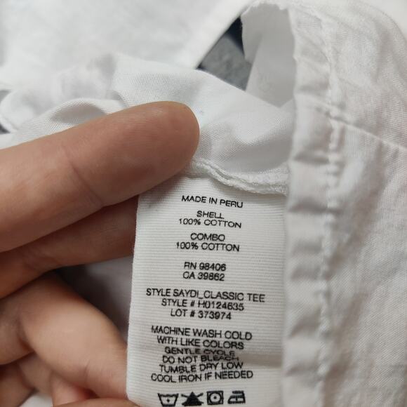 Theory Saydie Classic Gray Minimal Shirt Dress Shirttail Hem Medium Made in Peru - Picture 8 of 10